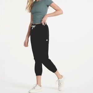 Black Vuori Athletic Jogger Pants with Drawstring